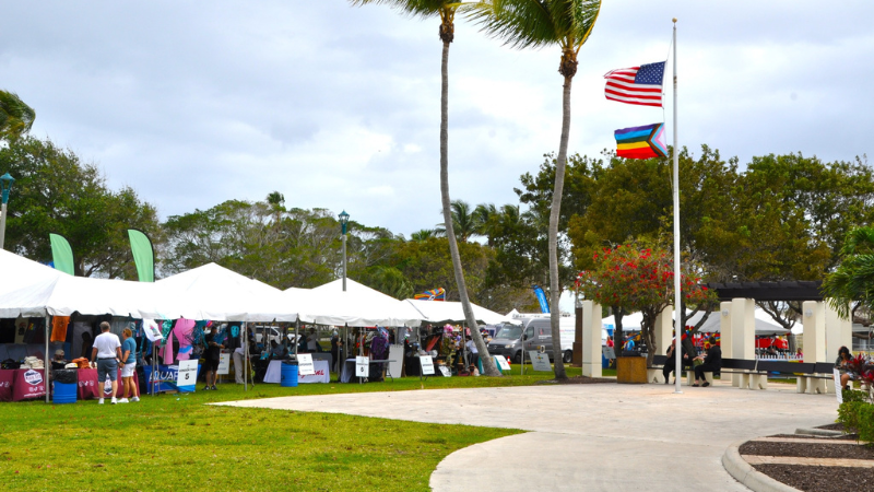 Palm Beach Pride Vendor Tents